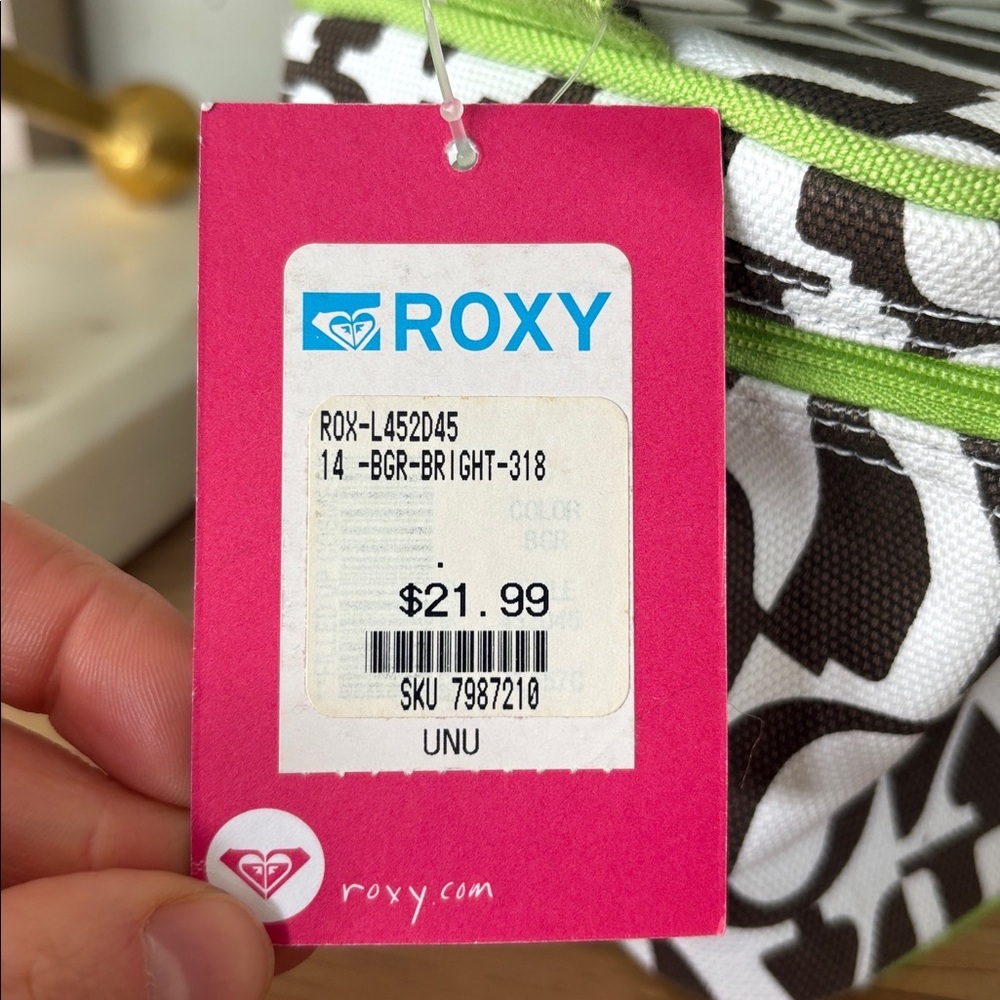 Roxy Mini Travel Cosmetic Case / Lunch Pouch – NWT - Picture 2 of 4